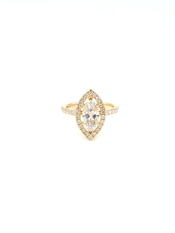 14K Gold Lab Grown Diamond Ring