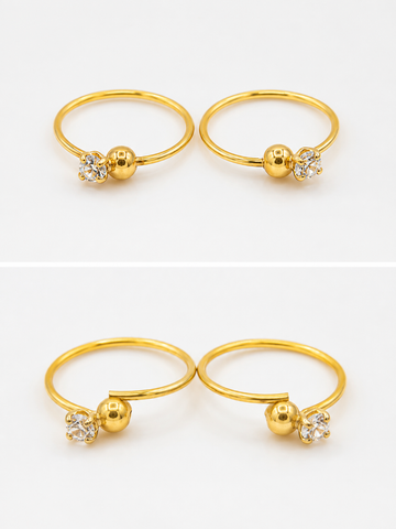 GOLD NOSE RING (NATHLI)