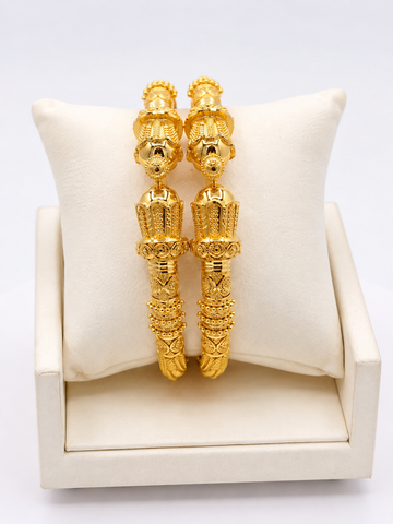 21K Dubai Bangles with Screw Lock