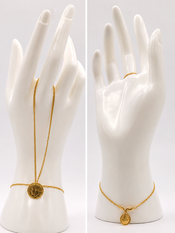 22k Lira Hand Bracelet